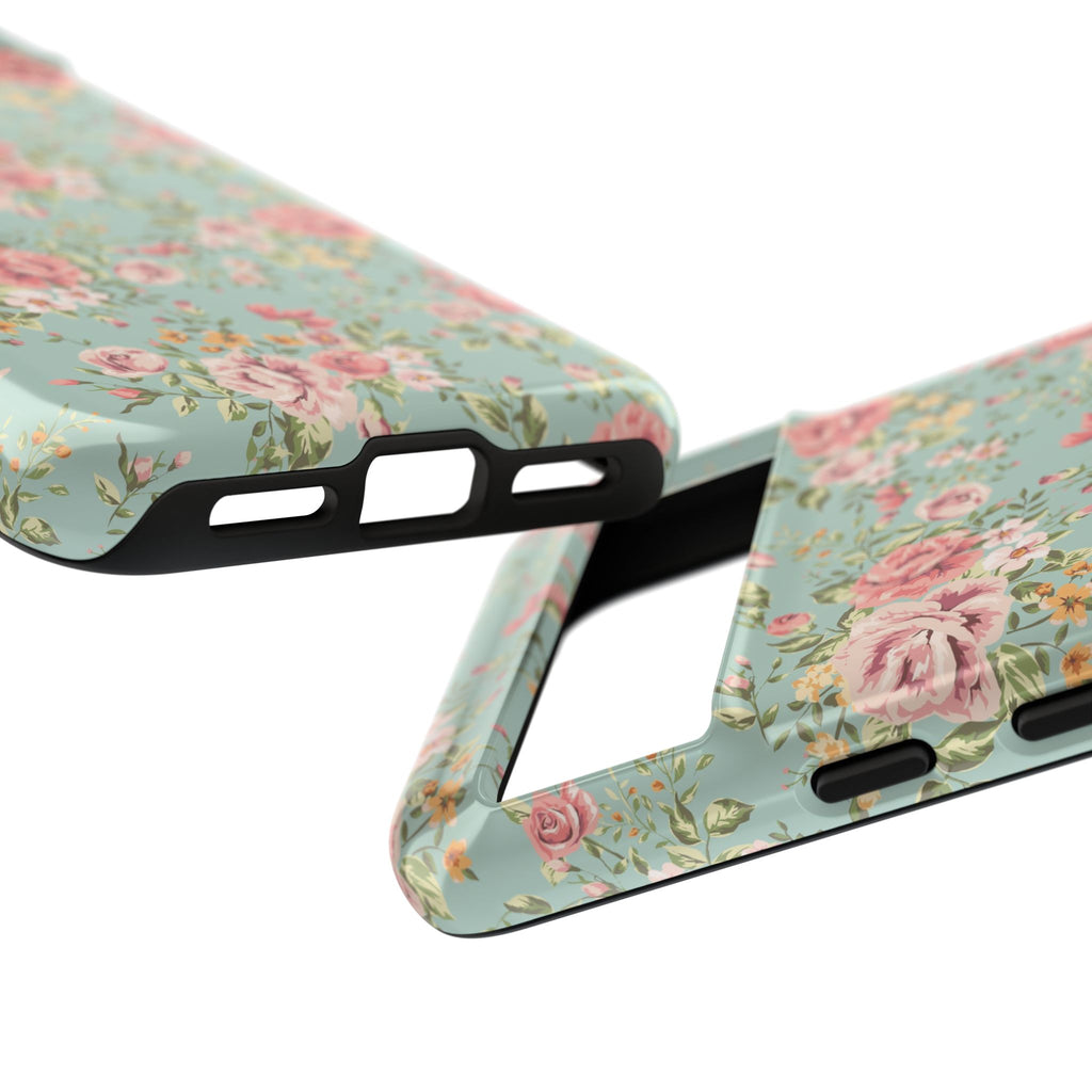 Vintage Pink Rose Floral Phone Case | Tough Case