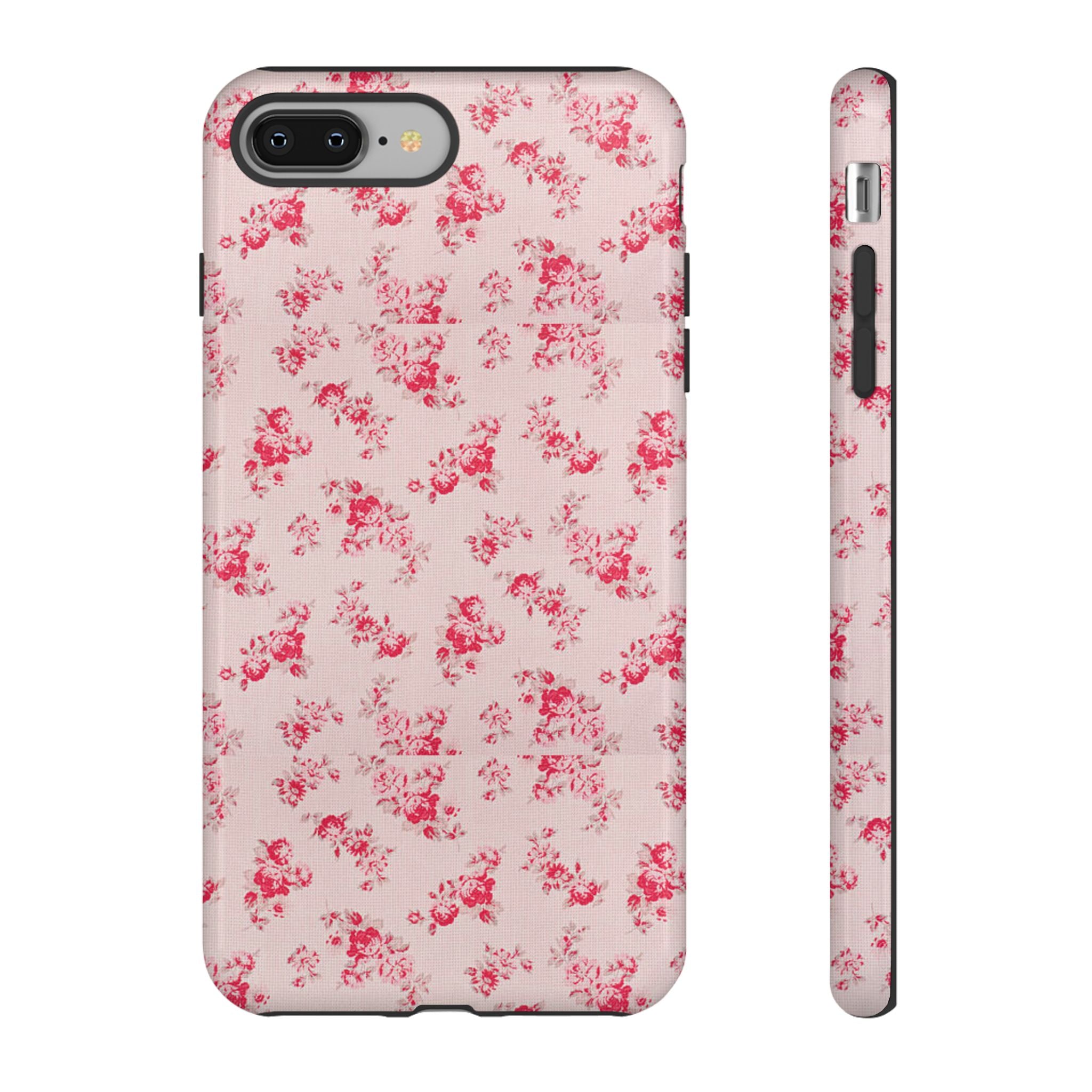 Vintage Floral Pattern Phone Case | Shabby Chic Rose Damask