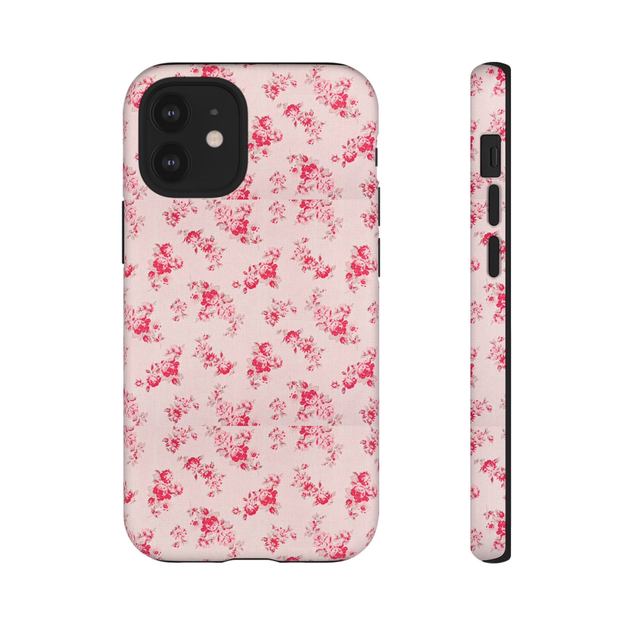 Vintage Floral Pattern Phone Case | Shabby Chic Rose Damask