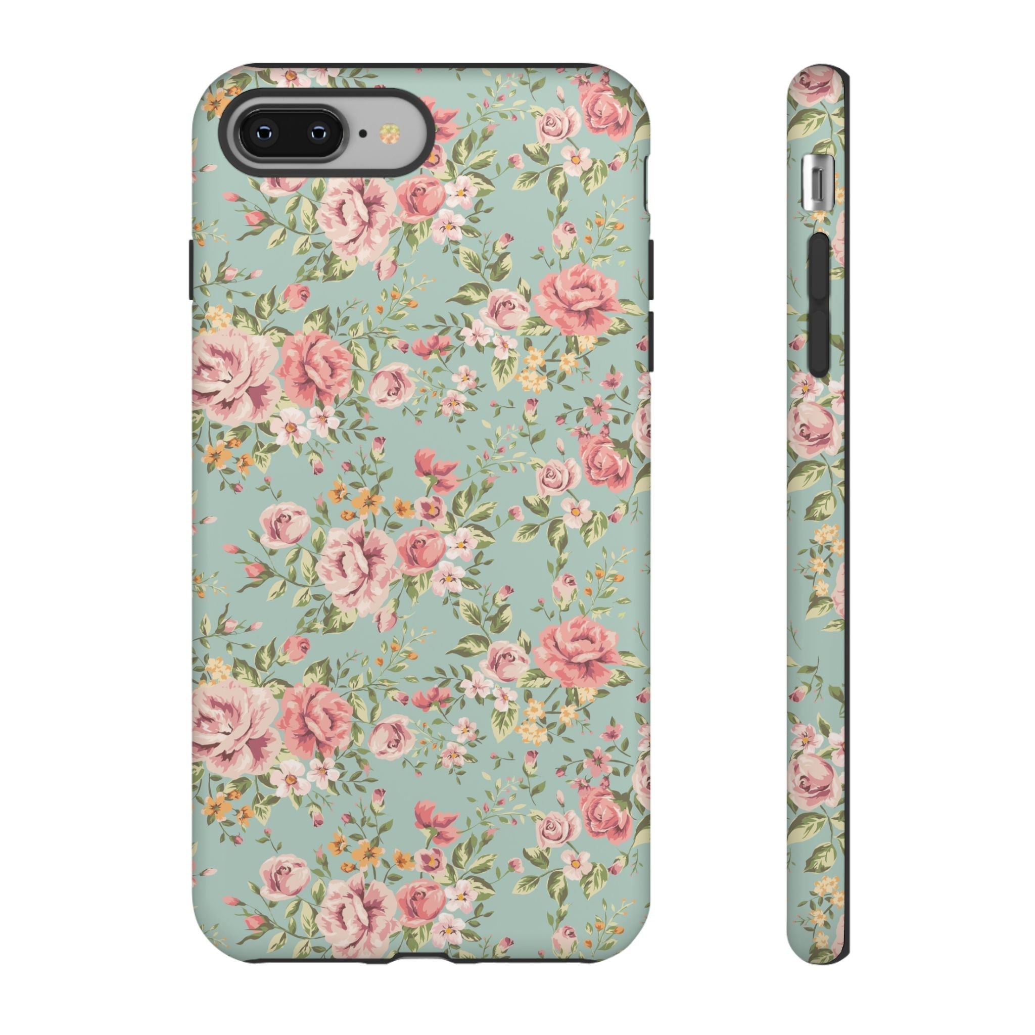Vintage Pink Rose Floral Phone Case | Tough Case