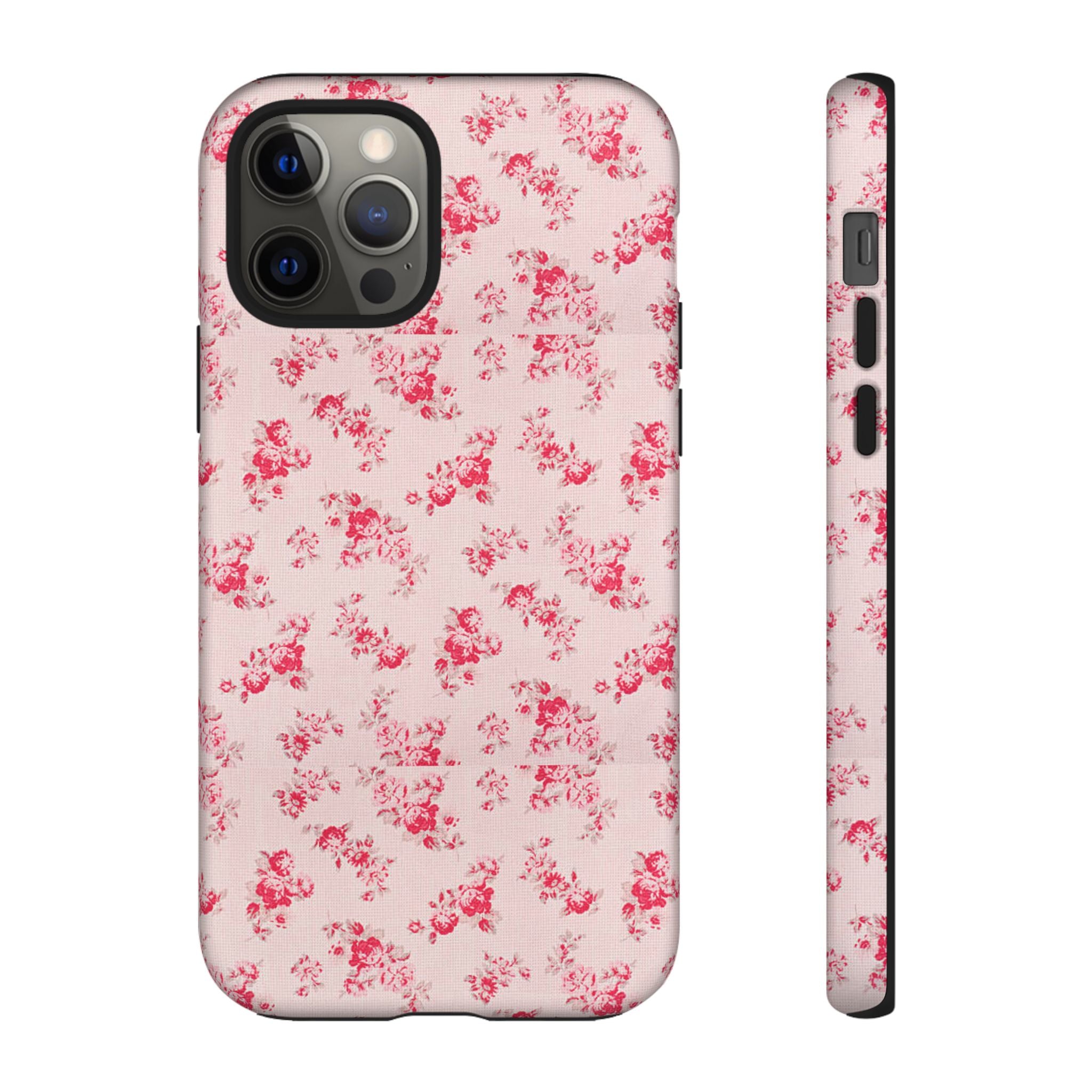Vintage Floral Pattern Phone Case | Shabby Chic Rose Damask