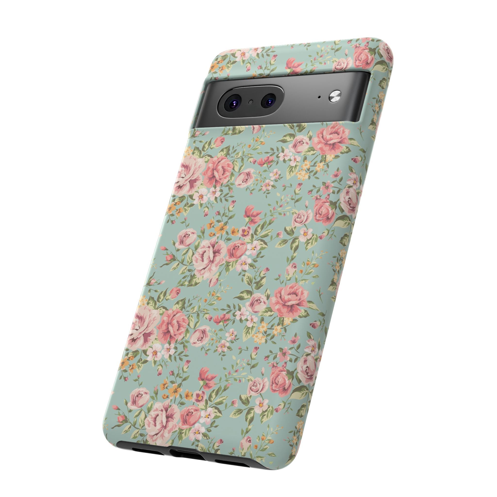 Vintage Pink Rose Floral Phone Case | Tough Case
