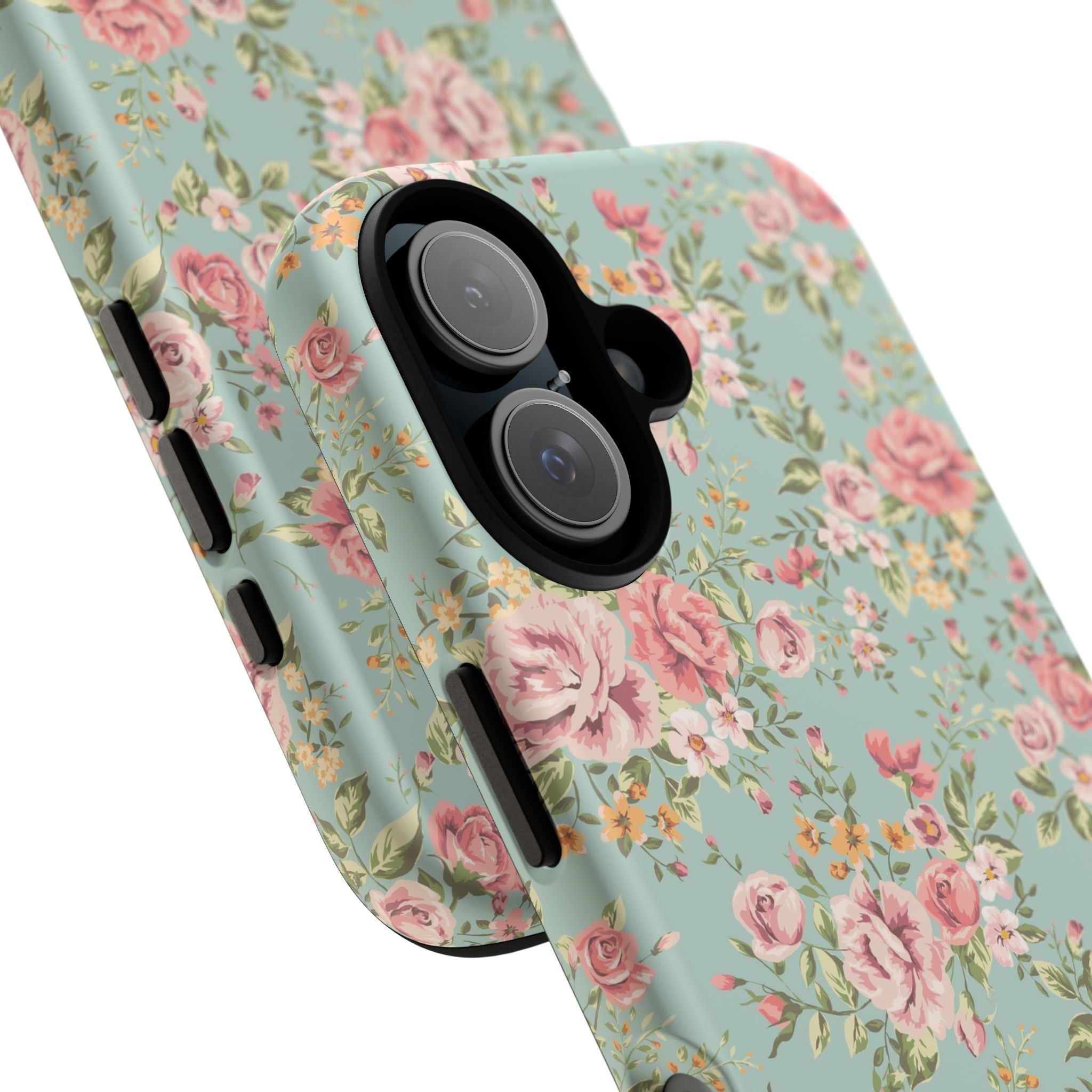 Vintage Pink Rose Floral Phone Case | Tough Case