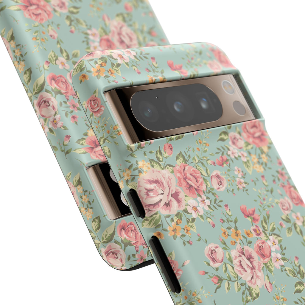 Vintage Pink Rose Floral Phone Case | Tough Case