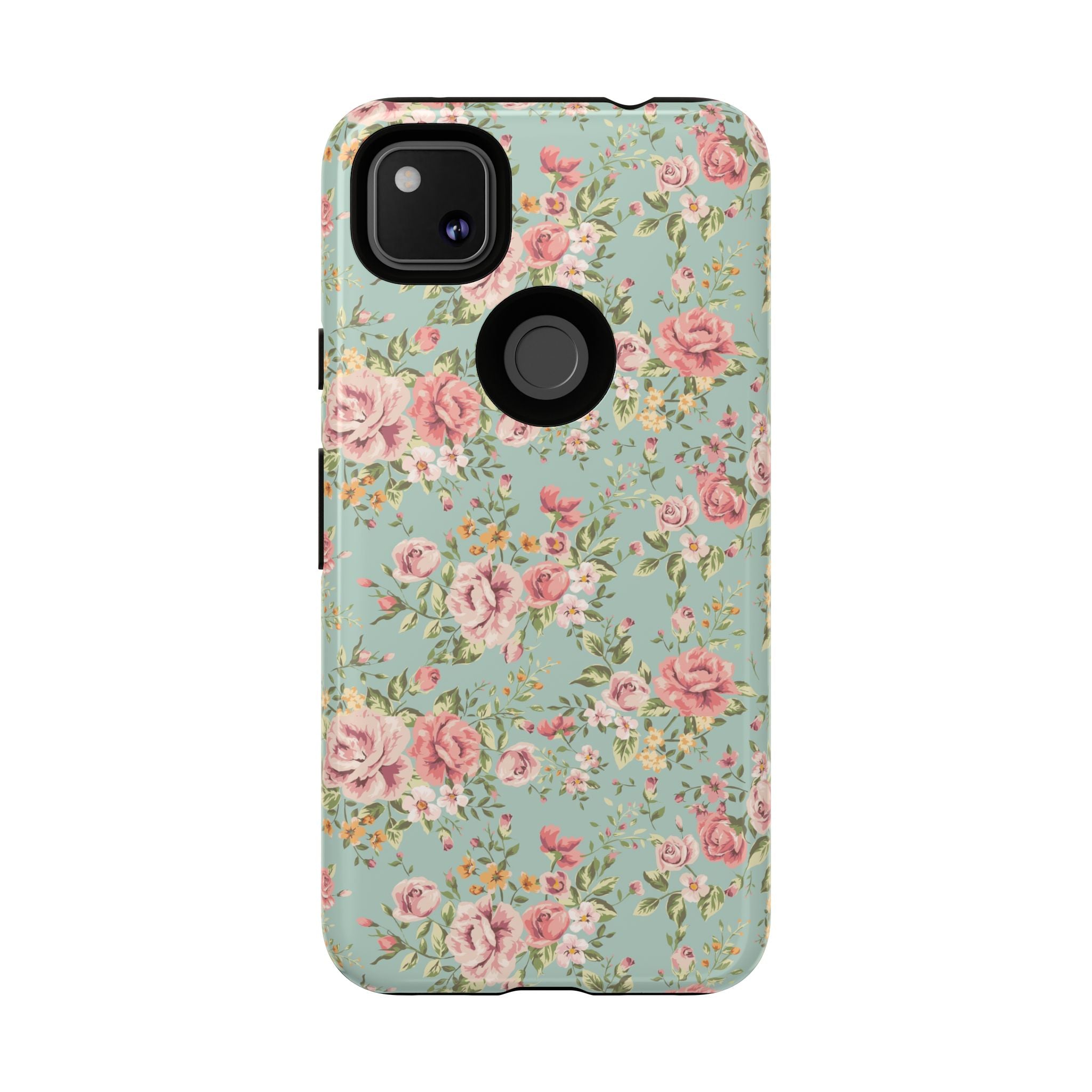 Vintage Pink Rose Floral Phone Case | Tough Case