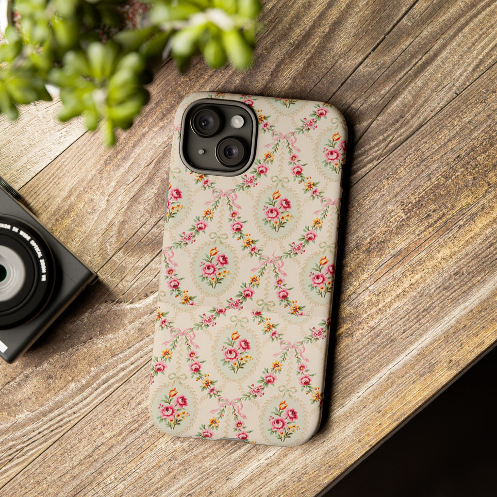 Vintage Floral Medallion phone case | Tough Cases