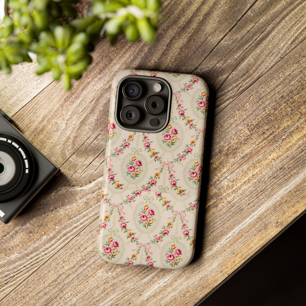 Vintage Floral Medallion phone case | Tough Cases