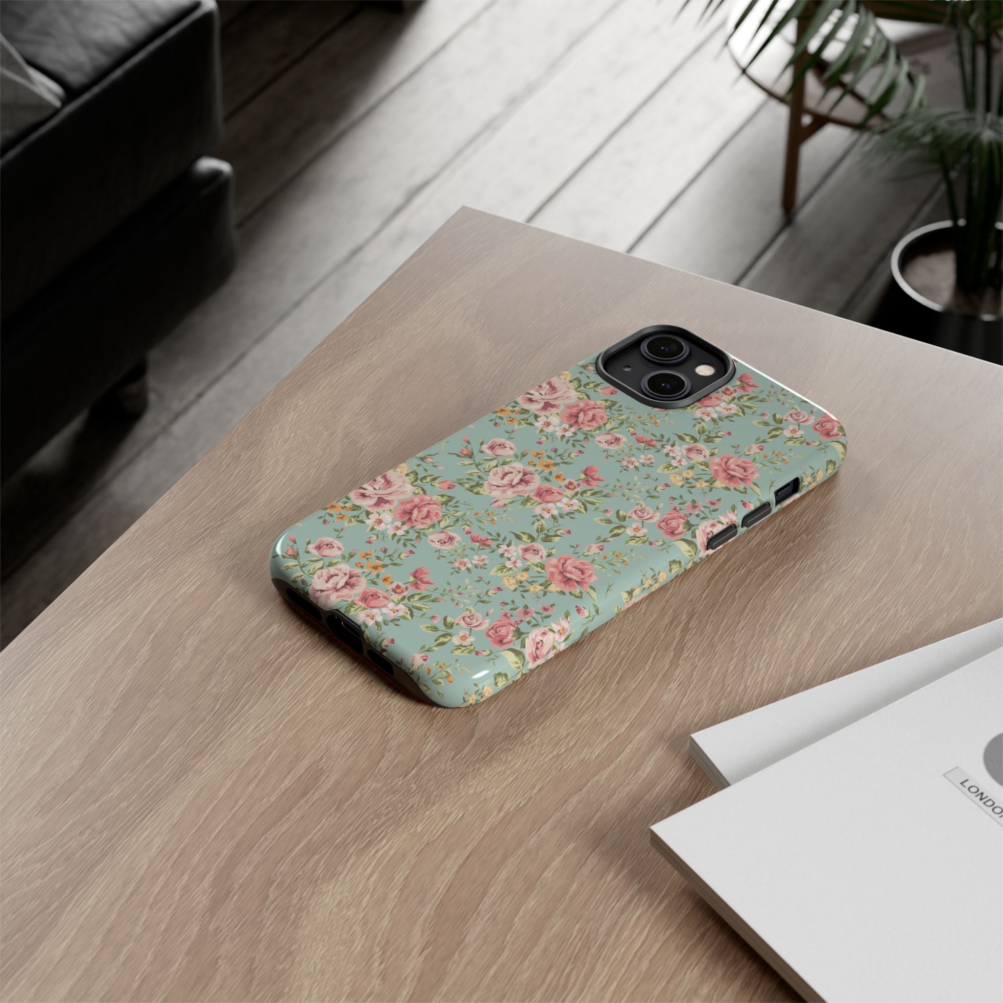 Vintage Pink Rose Floral Phone Case | Tough Case