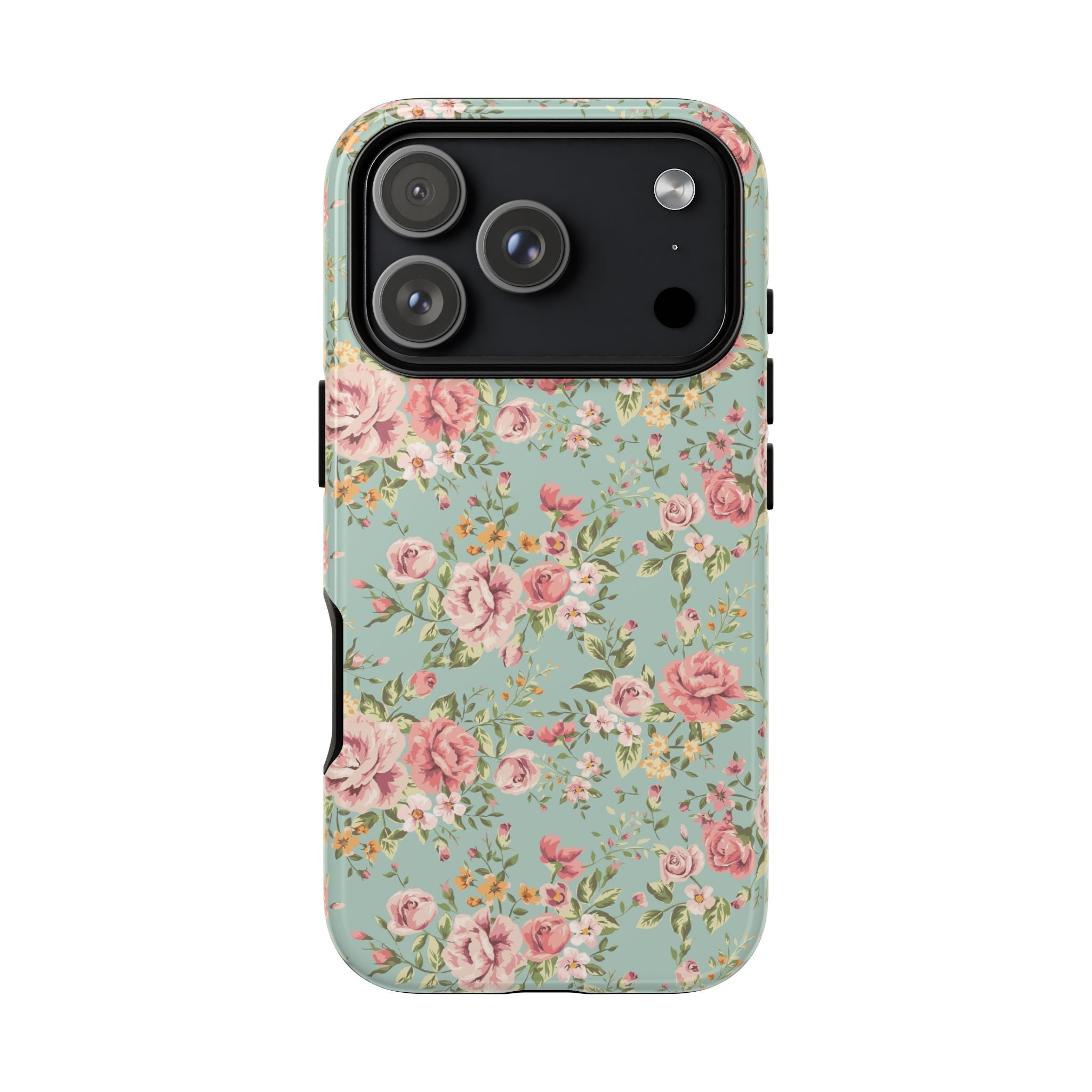 Vintage Pink Rose Floral Phone Case | Tough Case