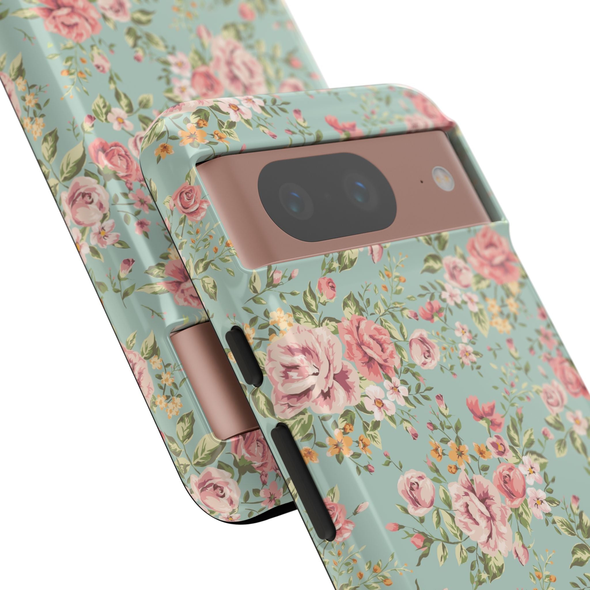 Vintage Pink Rose Floral Phone Case | Tough Case