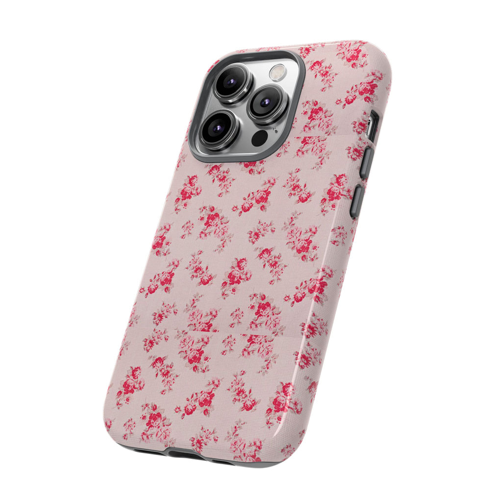 Vintage Floral Pattern Phone Case | Shabby Chic Rose Damask
