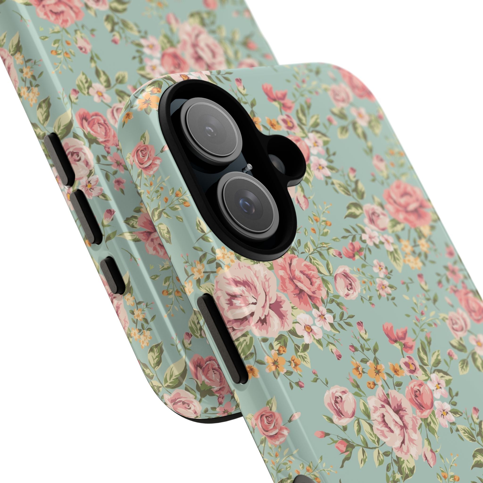 Vintage Pink Rose Floral Phone Case | Tough Case