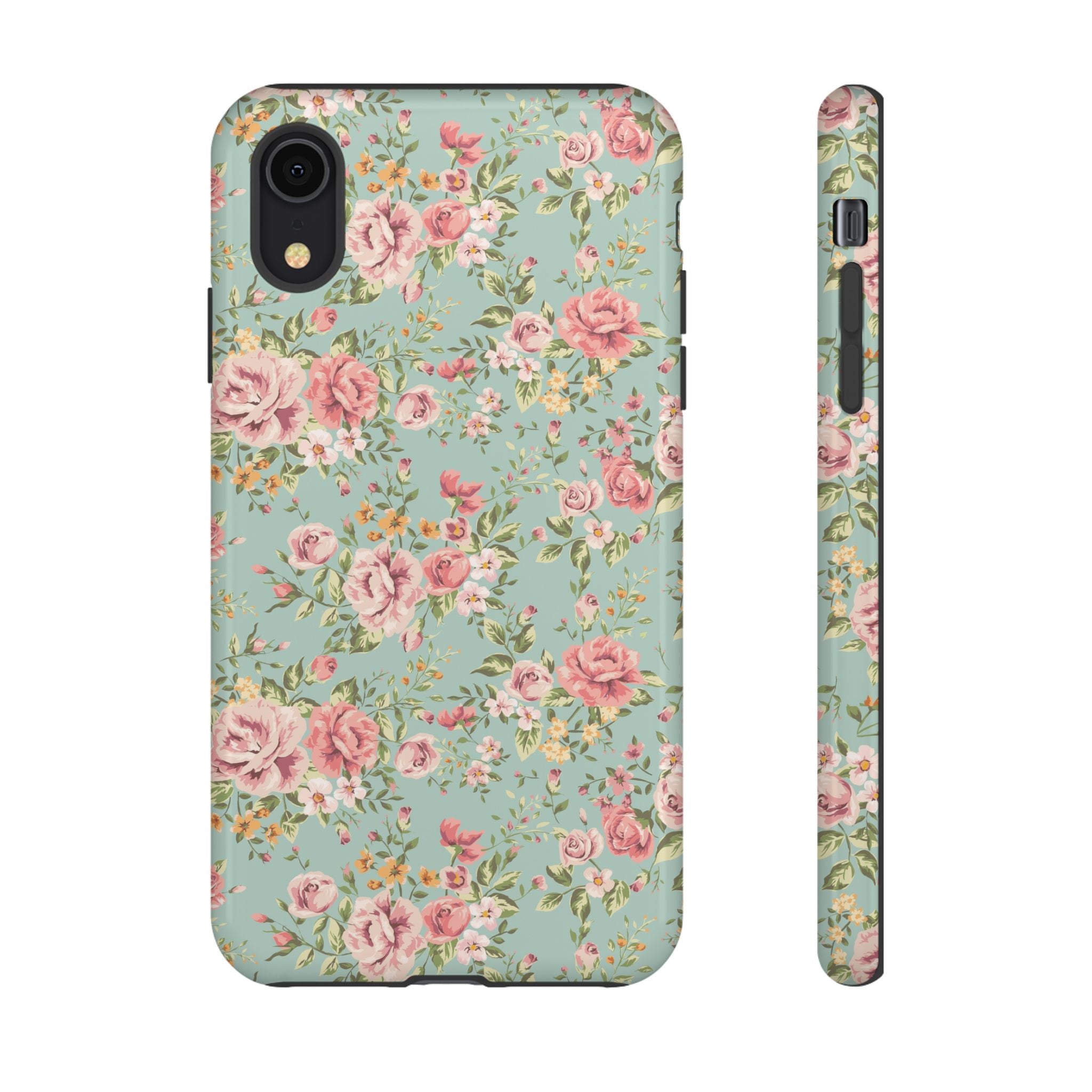 Vintage Pink Rose Floral Phone Case | Tough Case