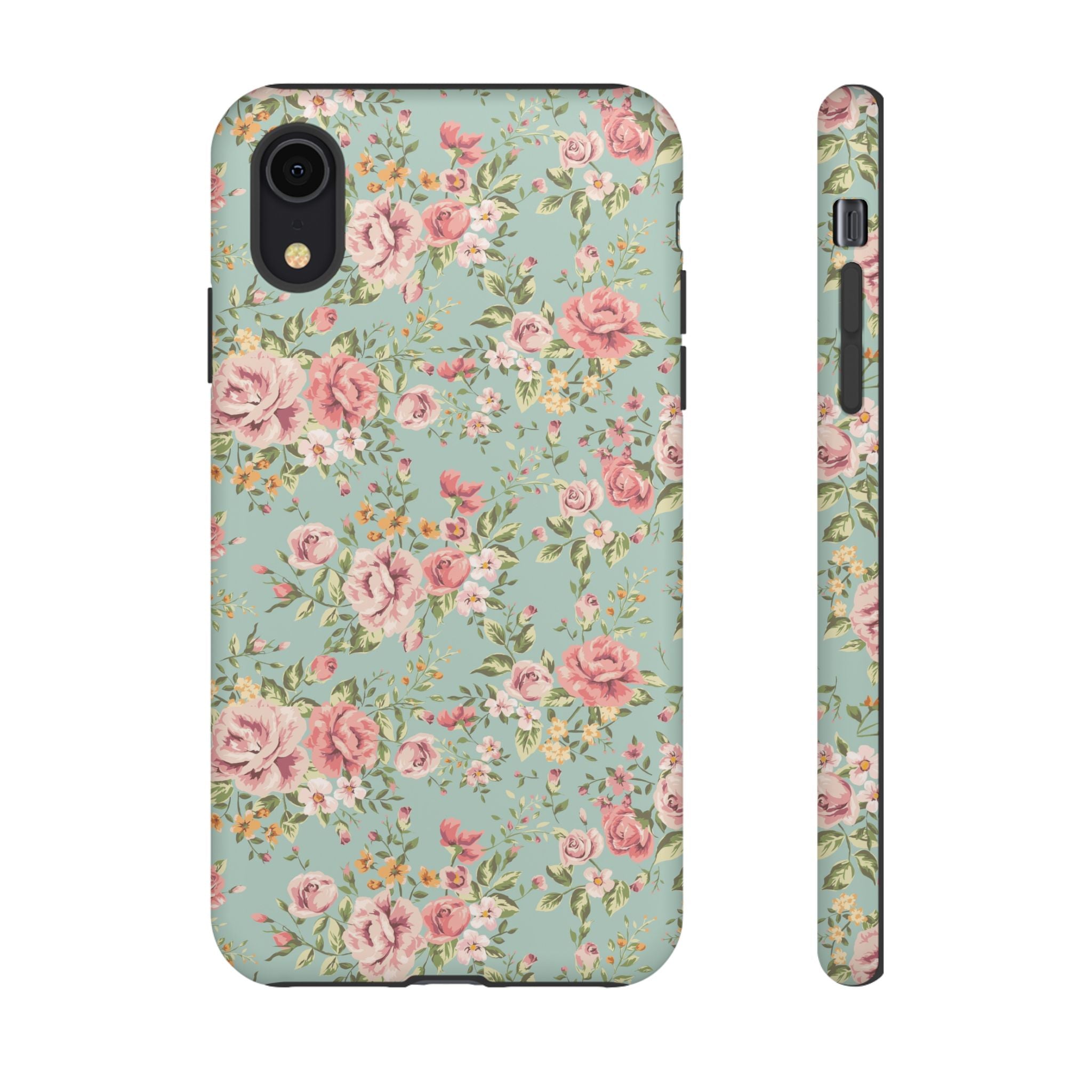 Vintage Pink Rose Floral Phone Case | Tough Case