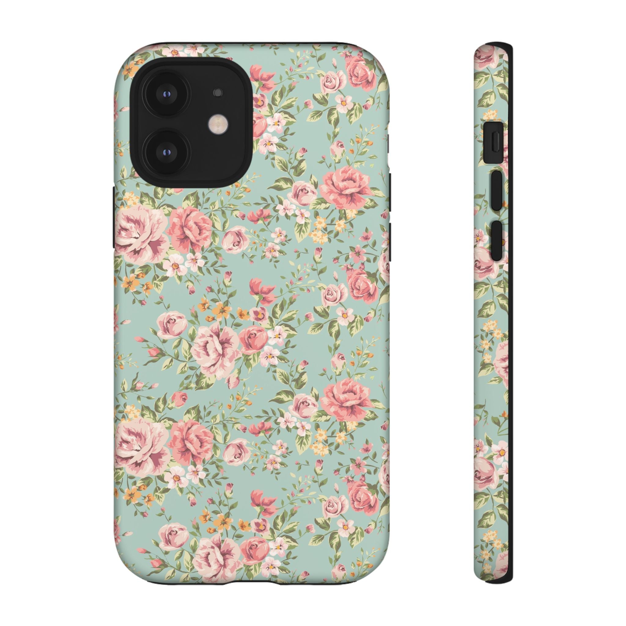 Vintage Pink Rose Floral Phone Case | Tough Case