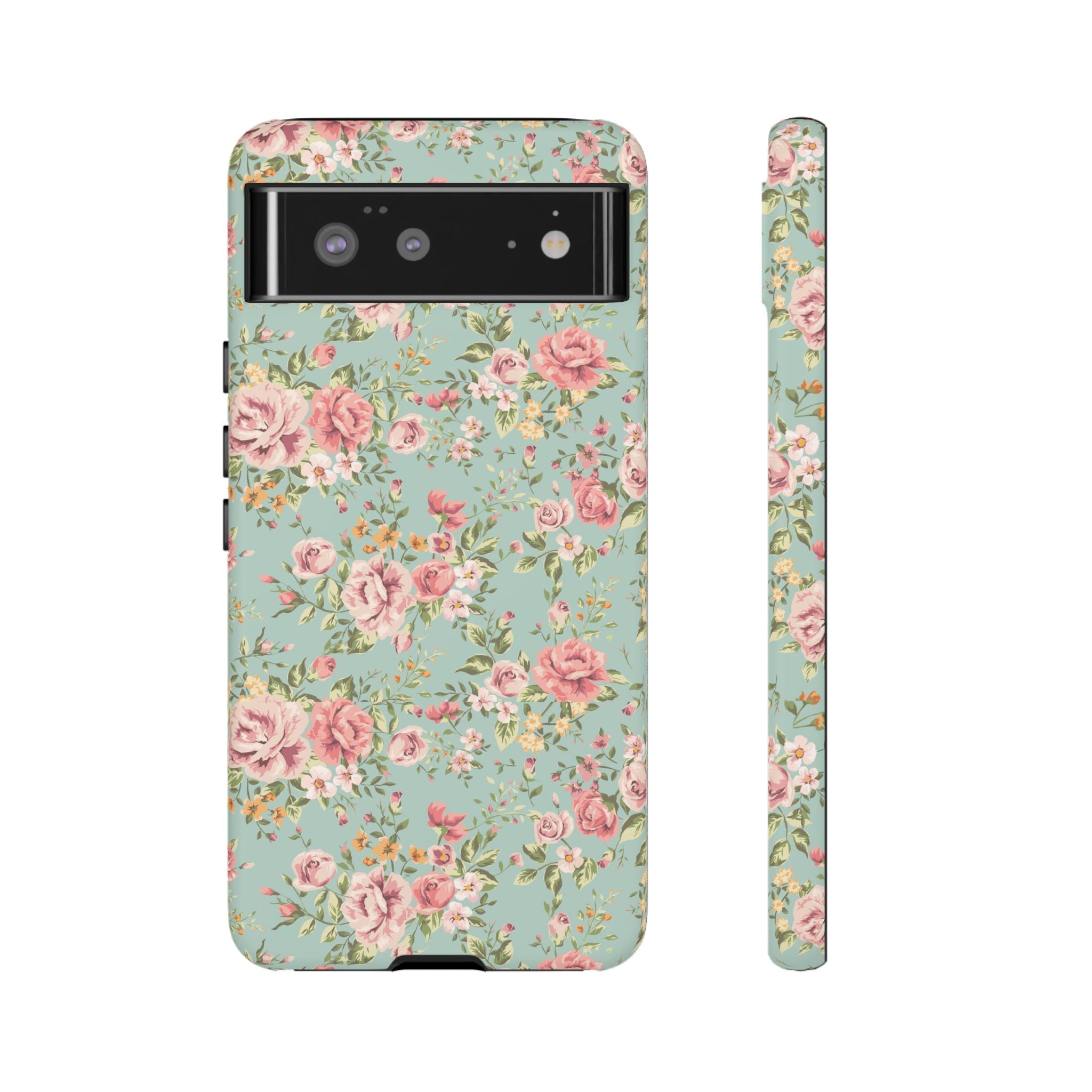 Vintage Pink Rose Floral Phone Case | Tough Case