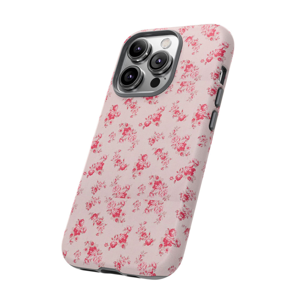 Vintage Floral Pattern Phone Case | Shabby Chic Rose Damask