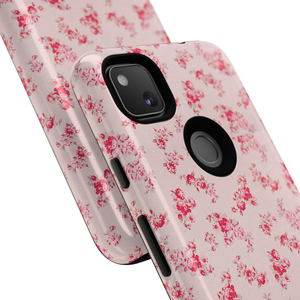 Vintage Floral Pattern Phone Case | Shabby Chic Rose Damask