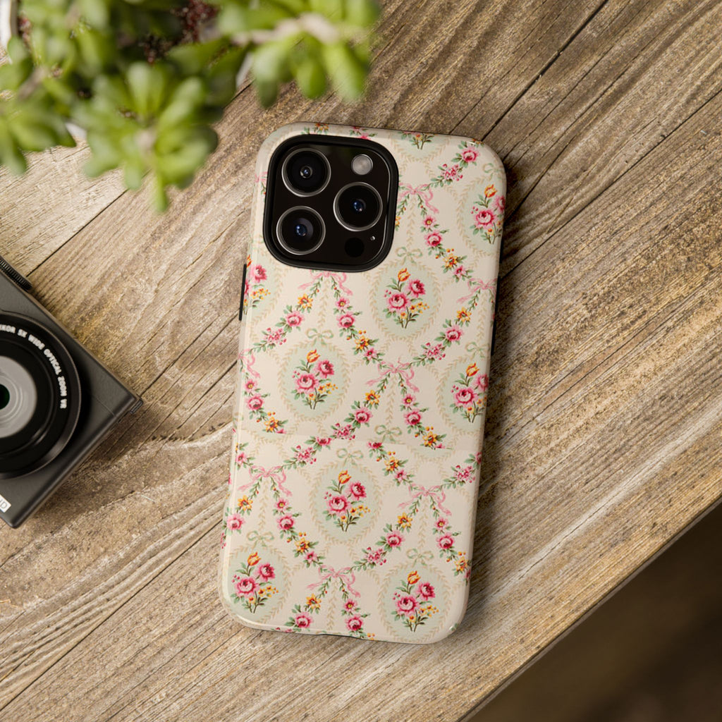 Vintage Floral Medallion phone case | Tough Cases