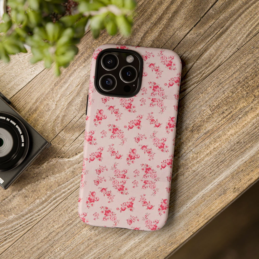 Vintage Floral Pattern Phone Case | Shabby Chic Rose Damask