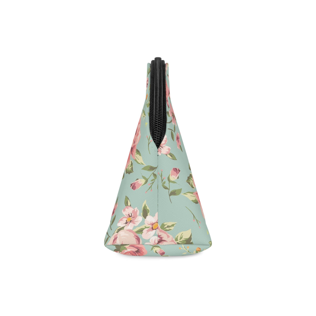 Striped Cosmetic Bag — Blue White Beachy Makeup Pouch