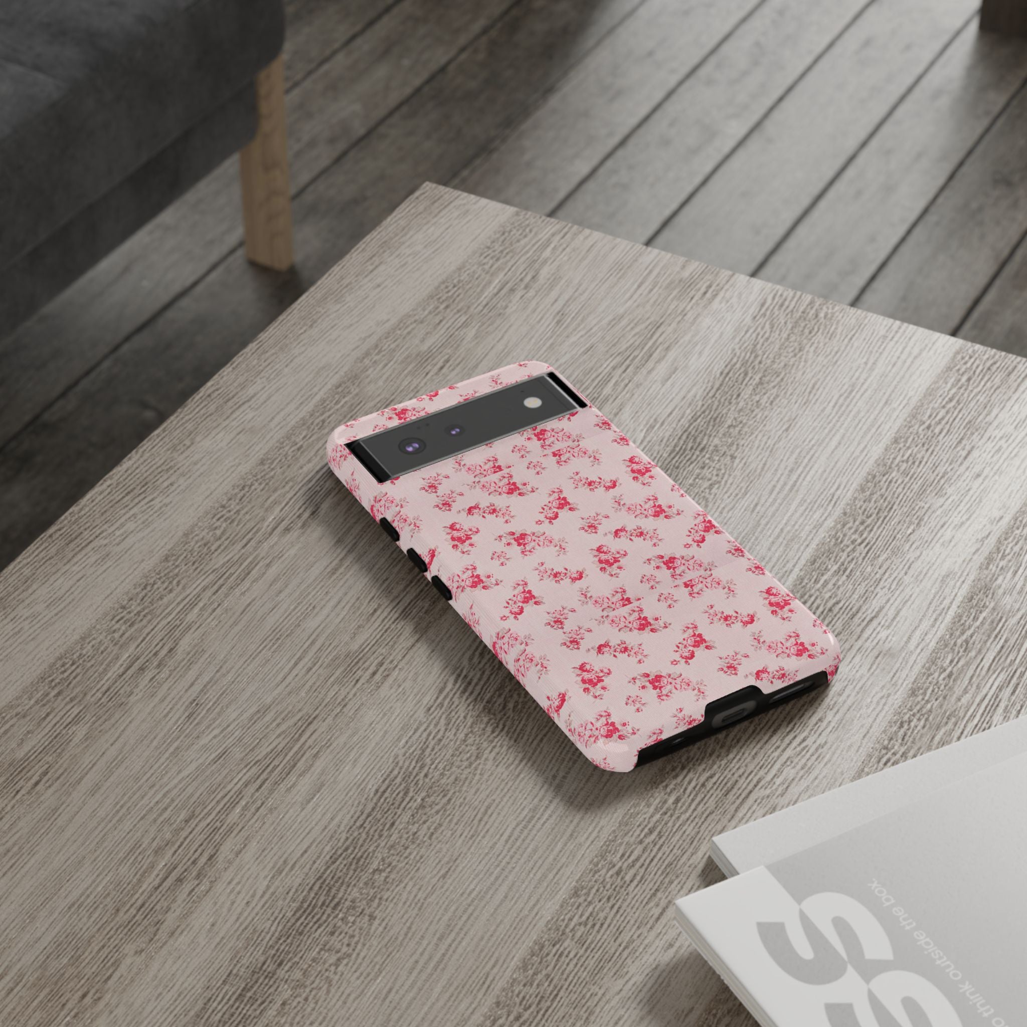 Vintage Floral Pattern Phone Case | Shabby Chic Rose Damask
