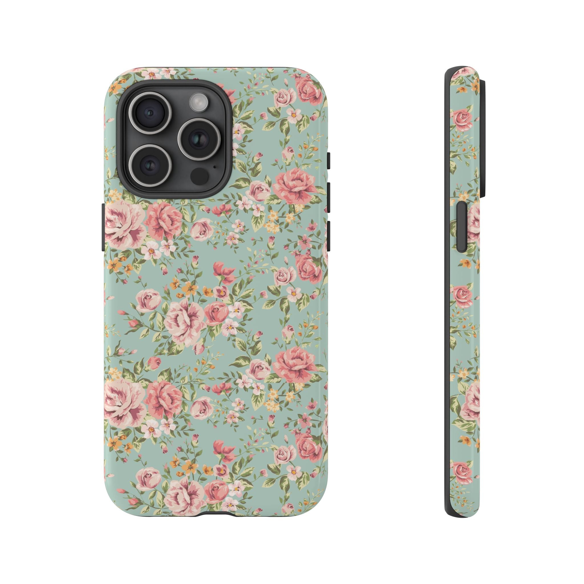 Vintage Pink Rose Floral Phone Case | Tough Case