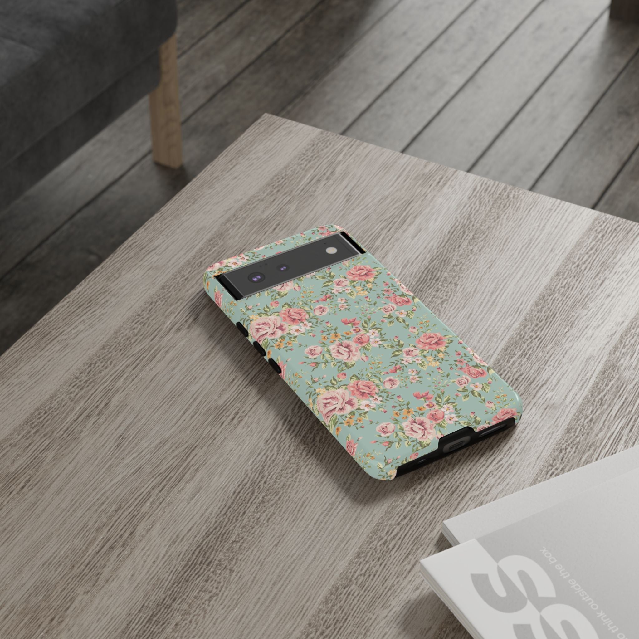 Vintage Pink Rose Floral Phone Case | Tough Case