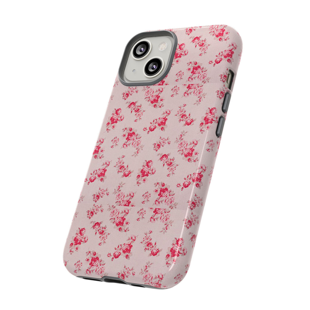 Vintage Floral Pattern Phone Case | Shabby Chic Rose Damask