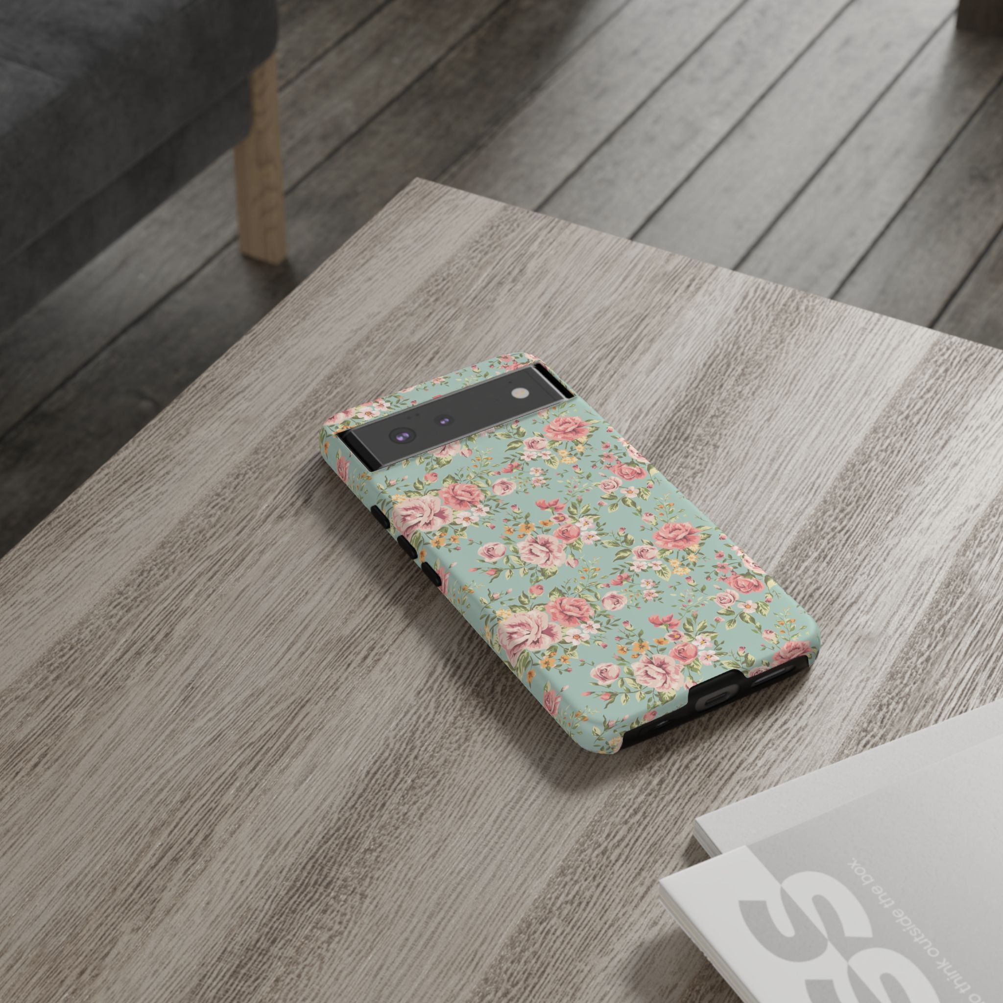 Vintage Pink Rose Floral Phone Case | Tough Case