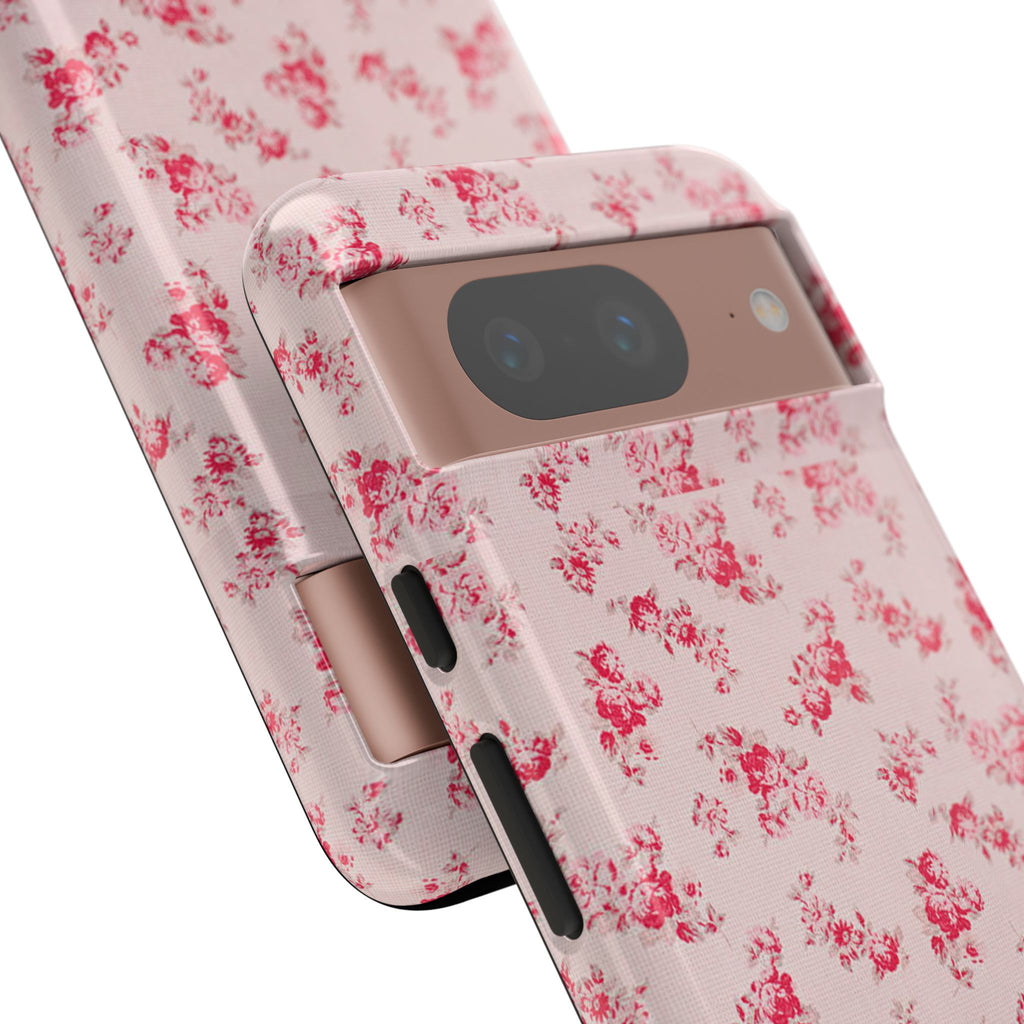 Vintage Floral Pattern Phone Case | Shabby Chic Rose Damask