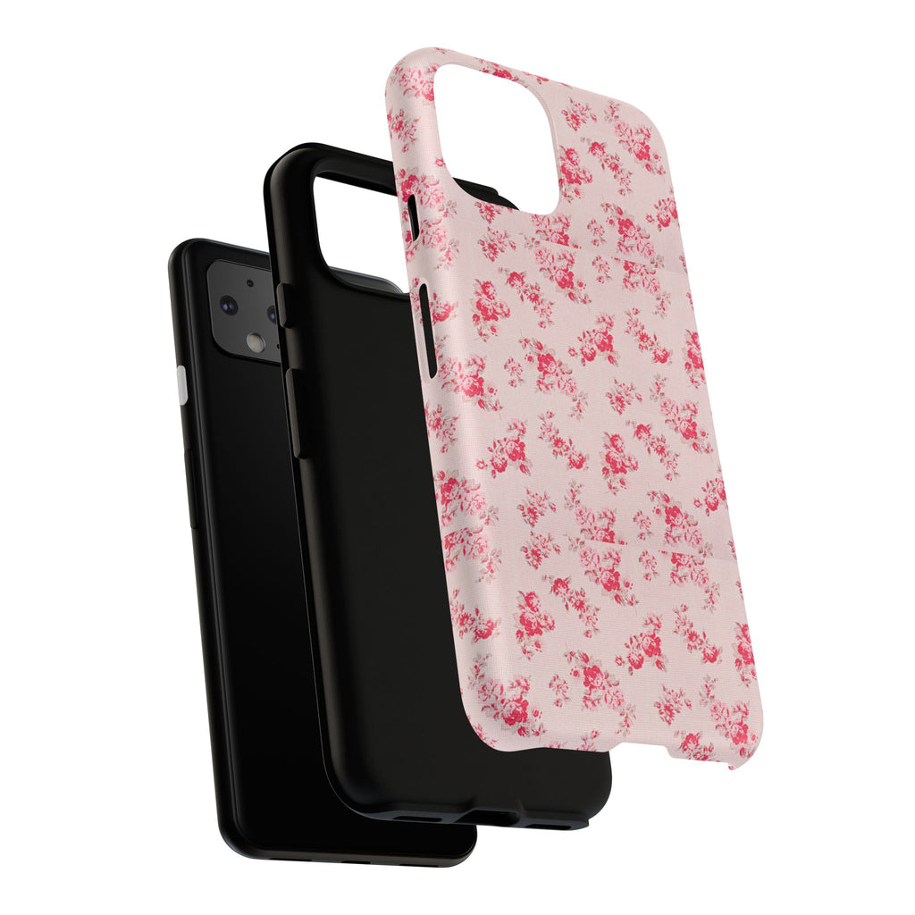 Vintage Floral Pattern Phone Case | Shabby Chic Rose Damask