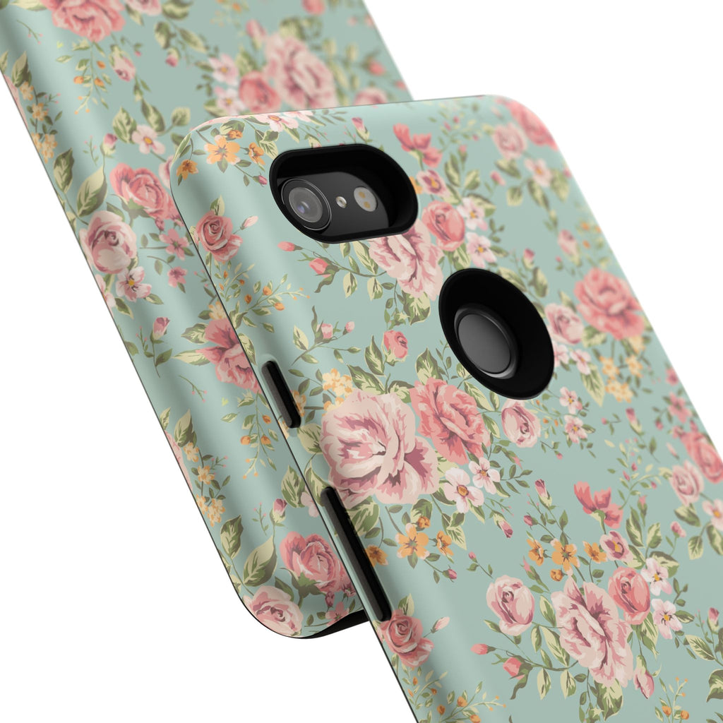 Vintage Pink Rose Floral Phone Case | Tough Case