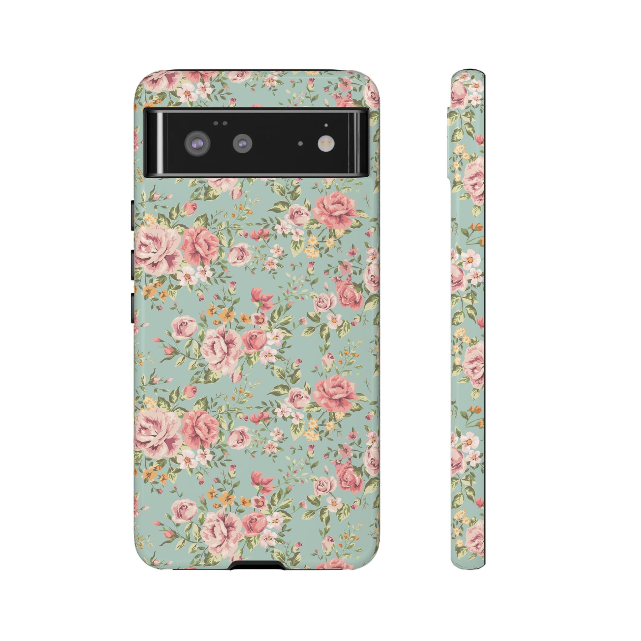 Vintage Pink Rose Floral Phone Case | Tough Case