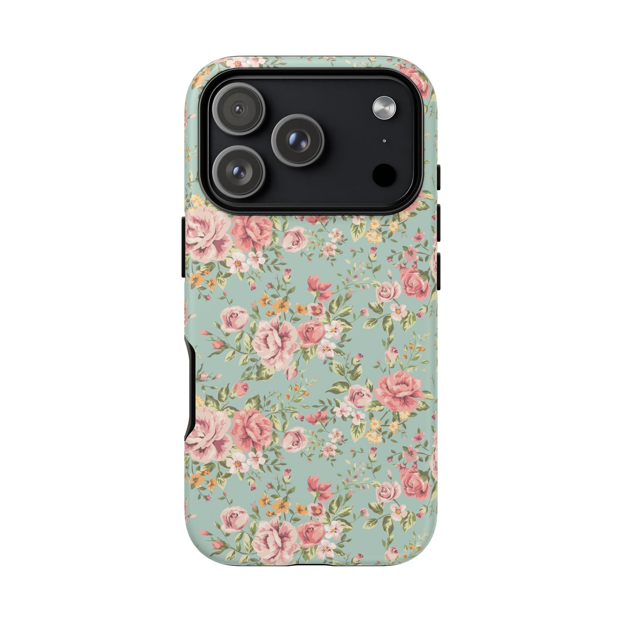 Vintage Pink Rose Floral Phone Case | Tough Case