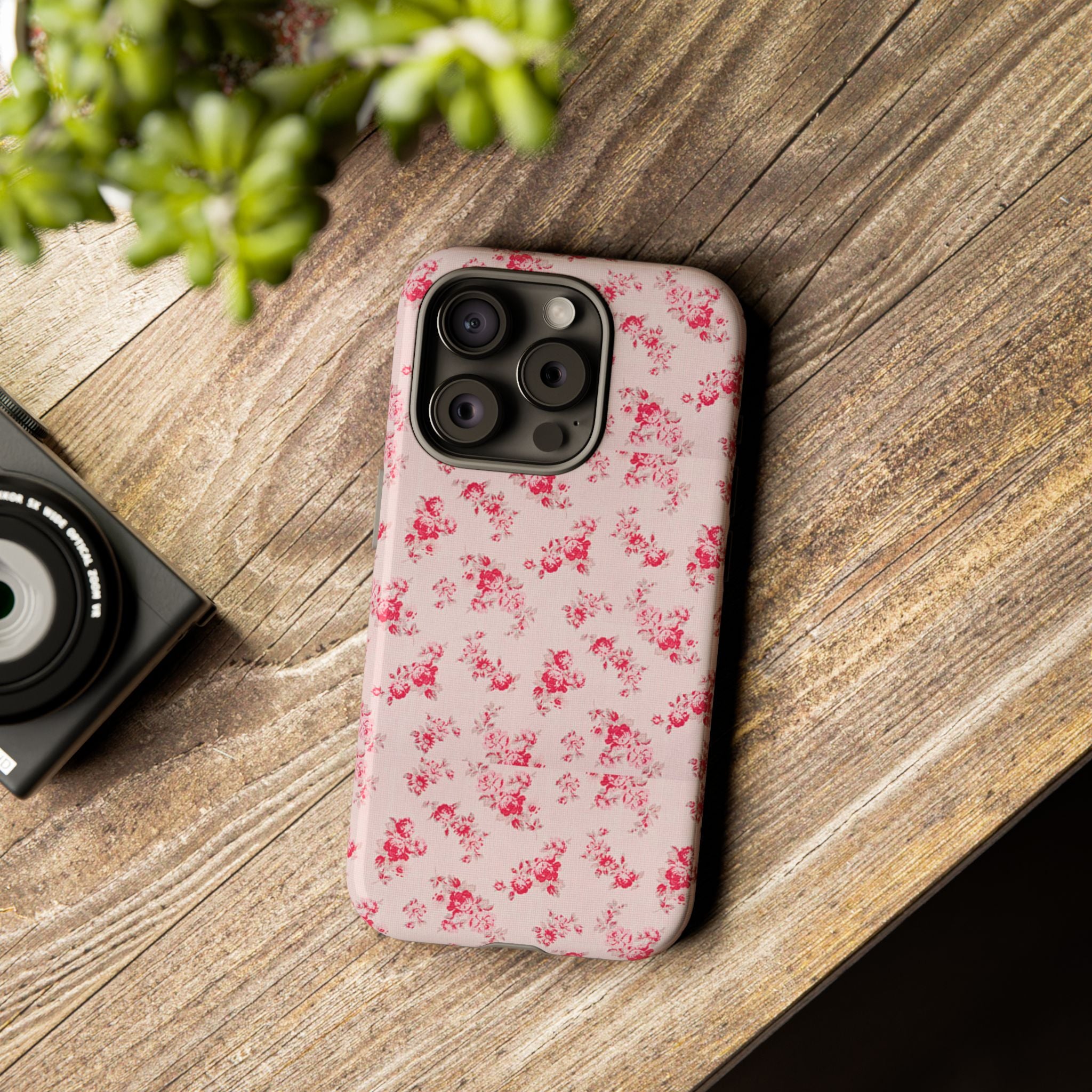 Vintage Floral Pattern Phone Case | Shabby Chic Rose Damask