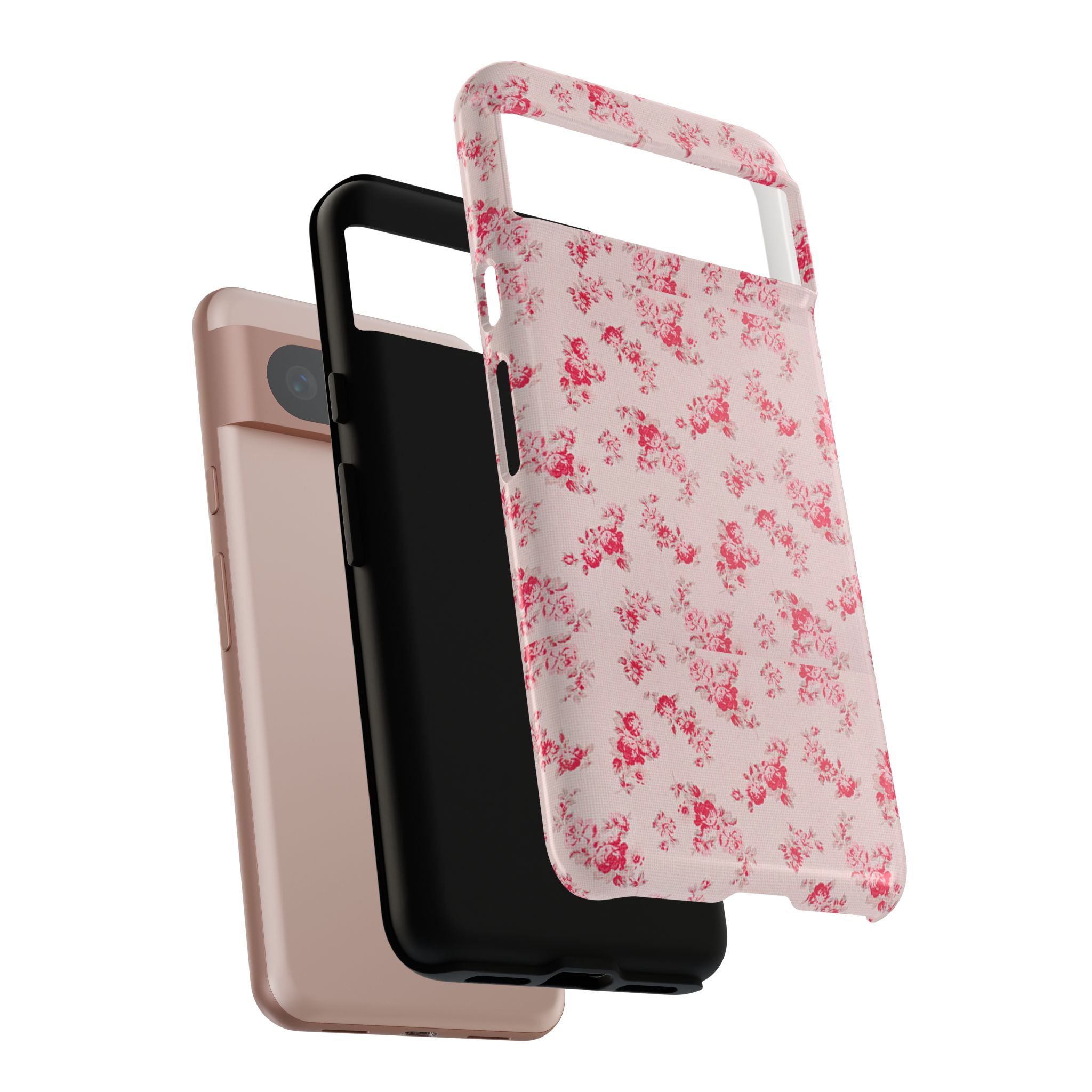 Vintage Floral Pattern Phone Case | Shabby Chic Rose Damask