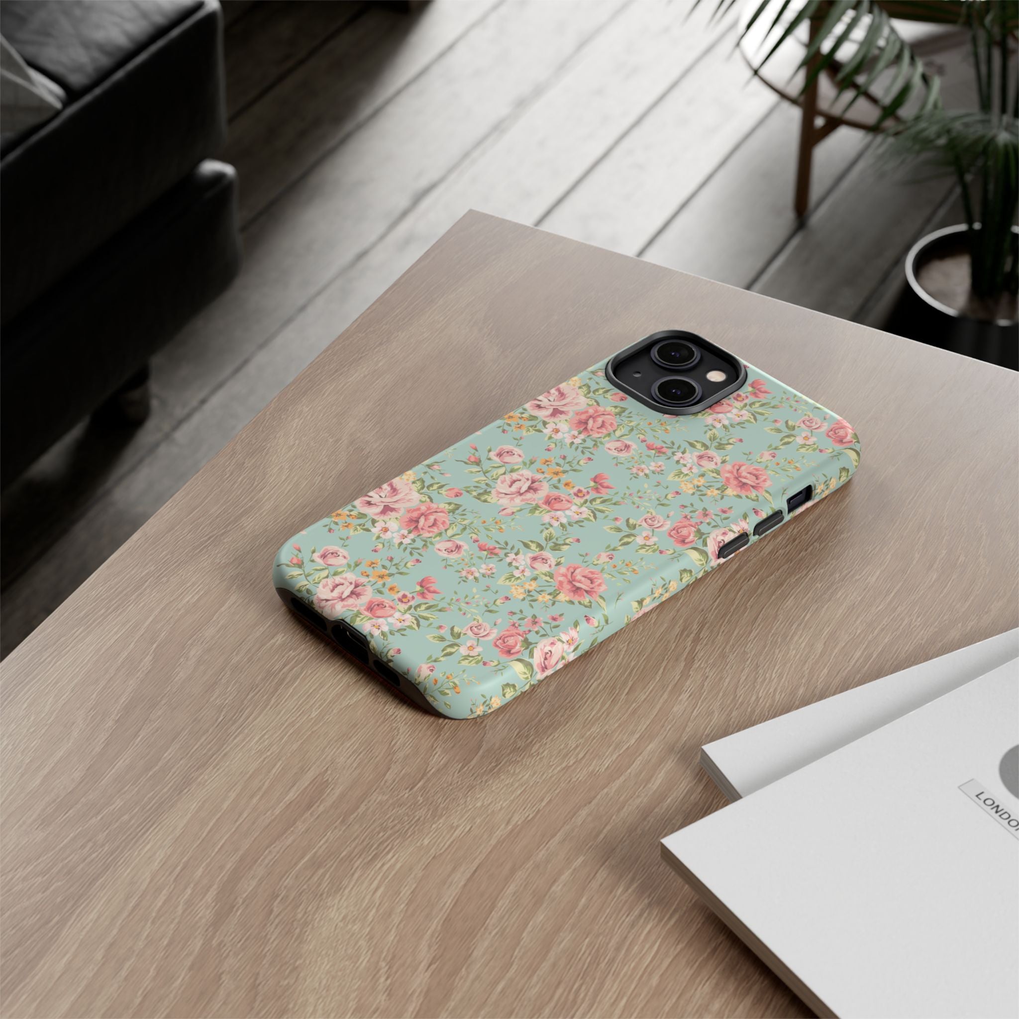 Vintage Pink Rose Floral Phone Case | Tough Case