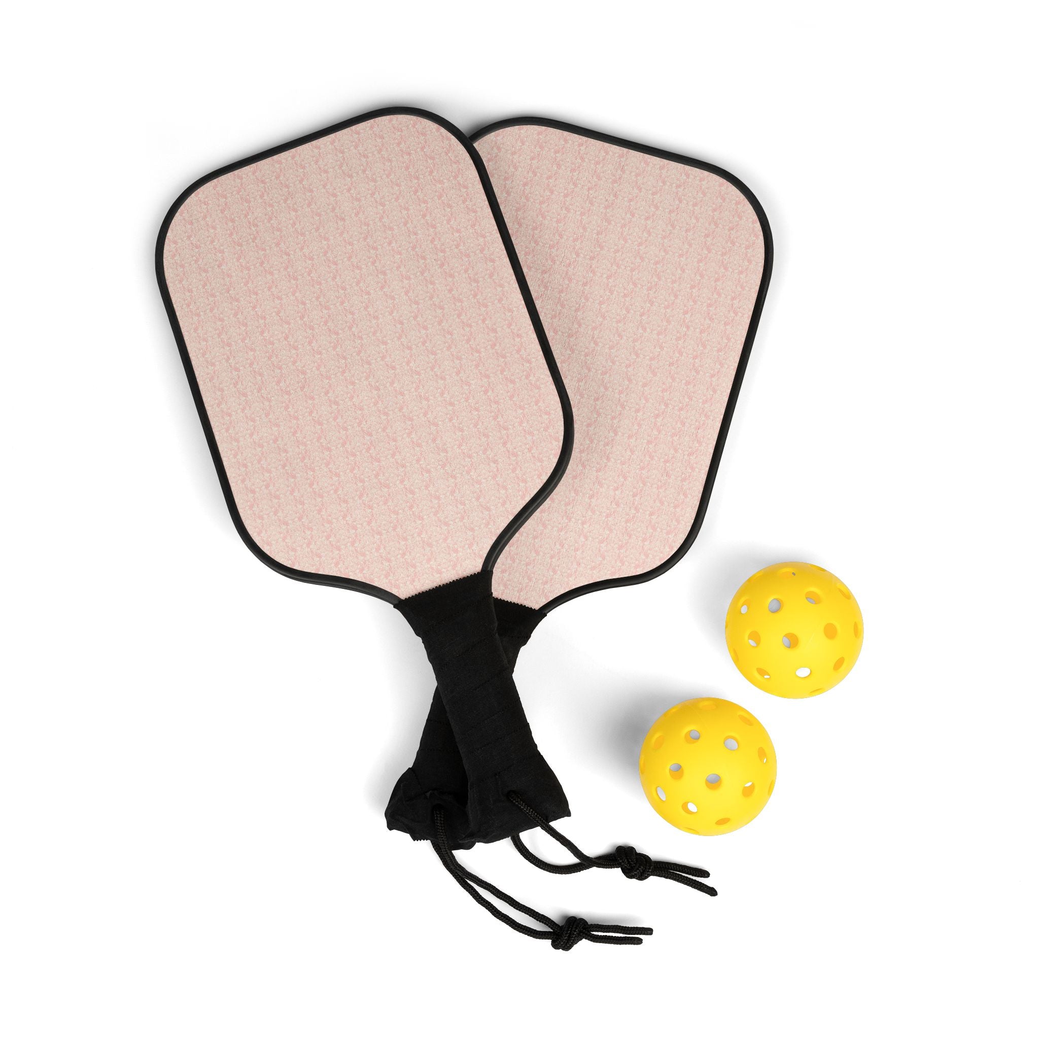 Pickleball Paddle Set - Lightweight Pink Pickleball Kit with 2 Paddles & Balls