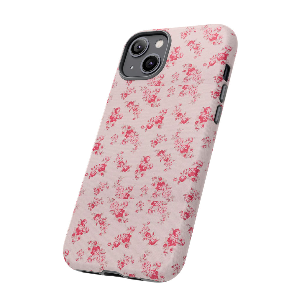 Vintage Floral Pattern Phone Case | Shabby Chic Rose Damask