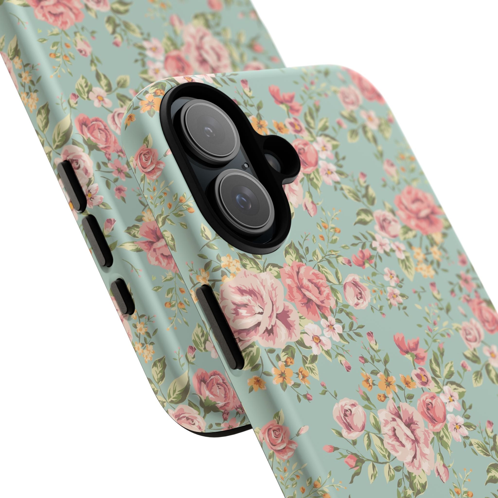 Vintage Pink Rose Floral Phone Case | Tough Case