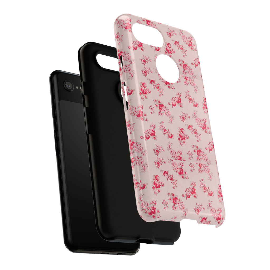 Vintage Floral Pattern Phone Case | Shabby Chic Rose Damask