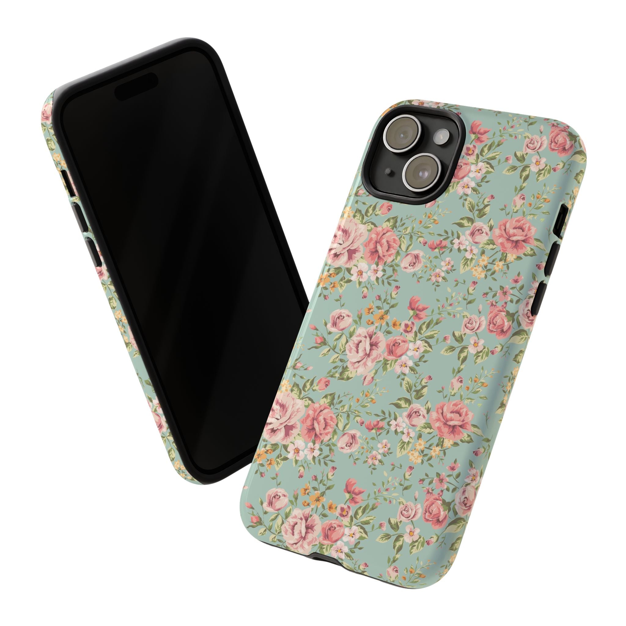 Vintage Pink Rose Floral Phone Case | Tough Case