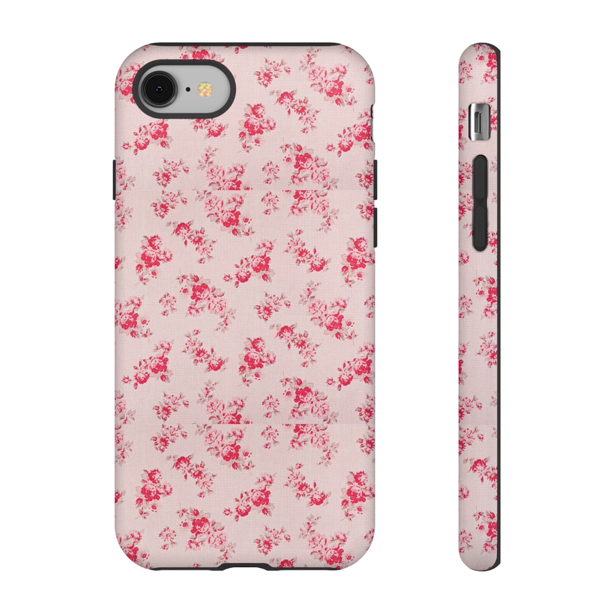 Vintage Floral Pattern Phone Case | Shabby Chic Rose Damask