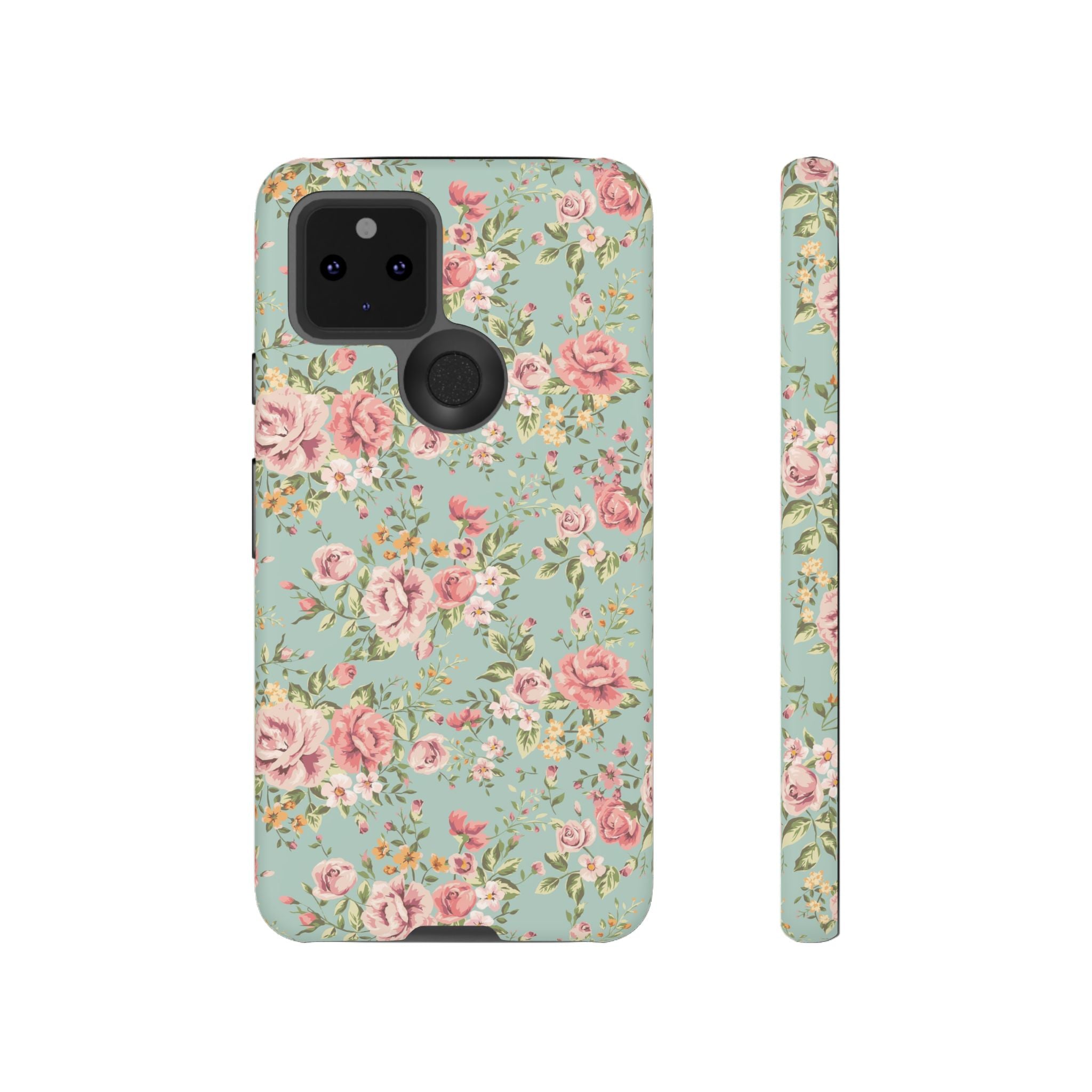 Vintage Pink Rose Floral Phone Case | Tough Case