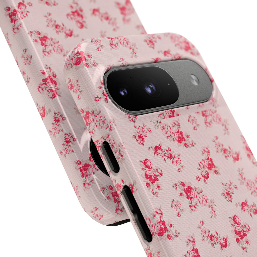 Vintage Floral Pattern Phone Case | Shabby Chic Rose Damask