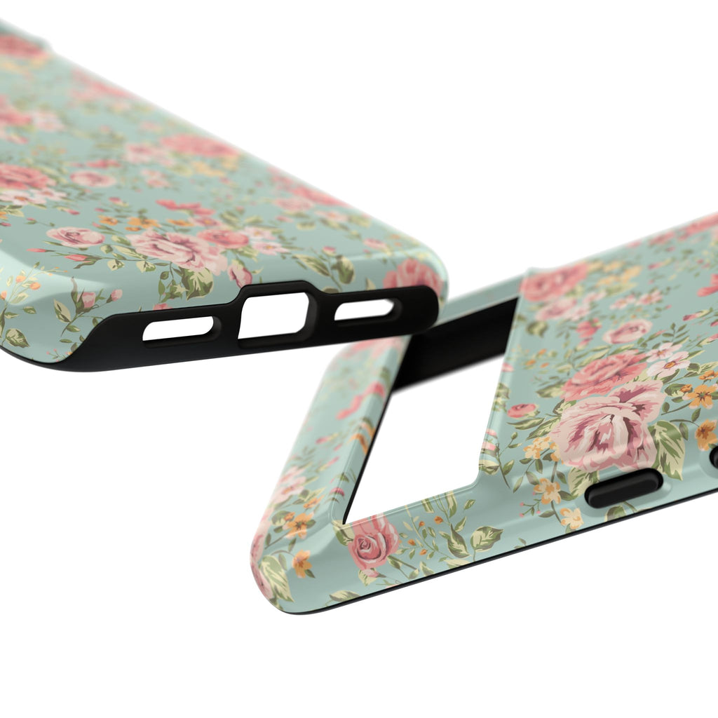Vintage Pink Rose Floral Phone Case | Tough Case