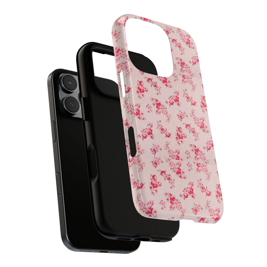 Vintage Floral Pattern Phone Case | Shabby Chic Rose Damask