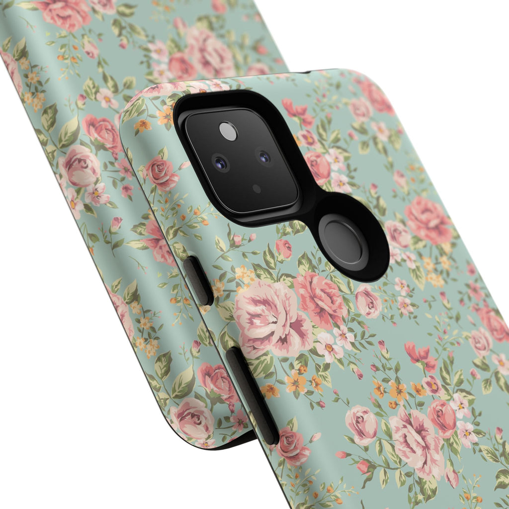 Vintage Pink Rose Floral Phone Case | Tough Case