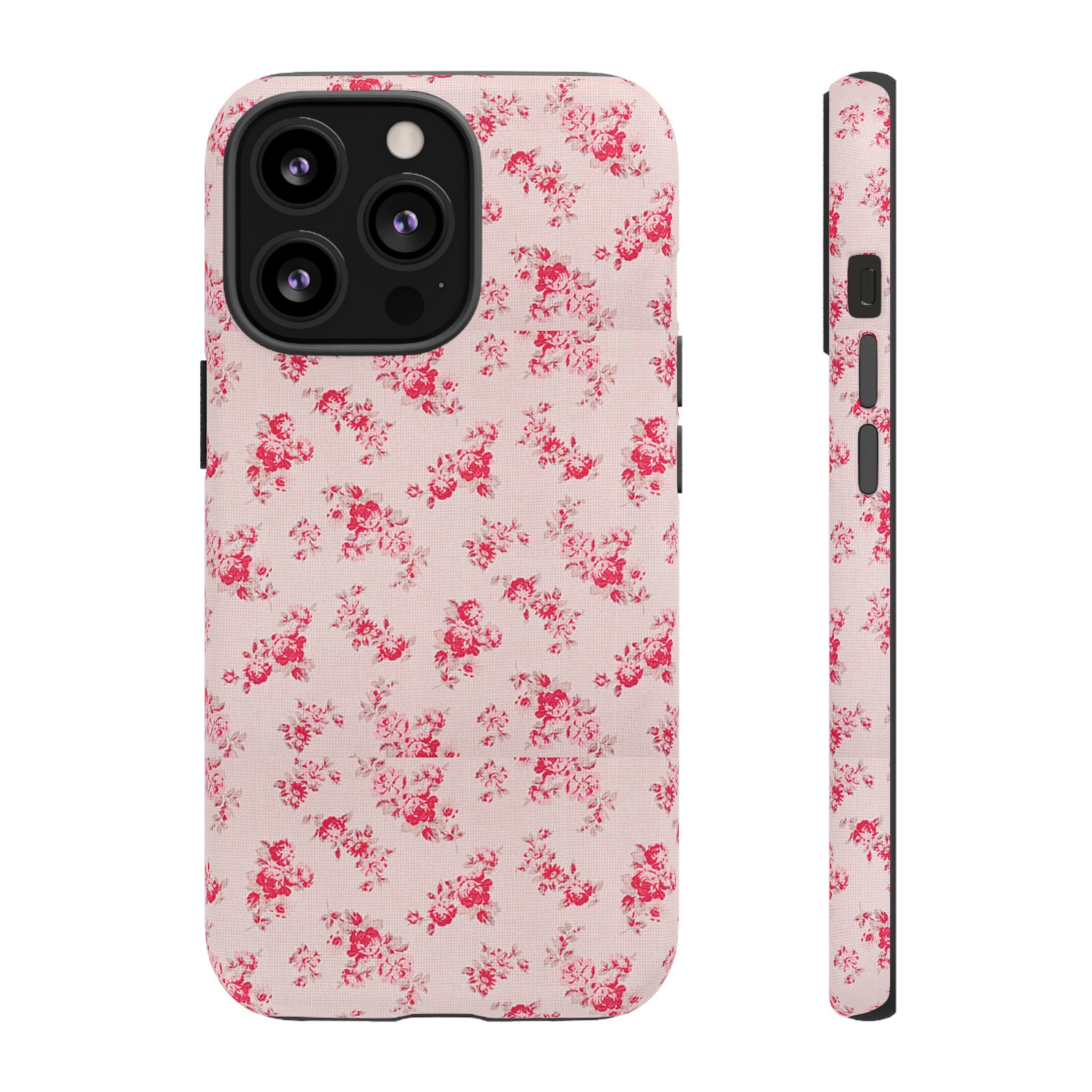 Vintage Floral Pattern Phone Case | Shabby Chic Rose Damask